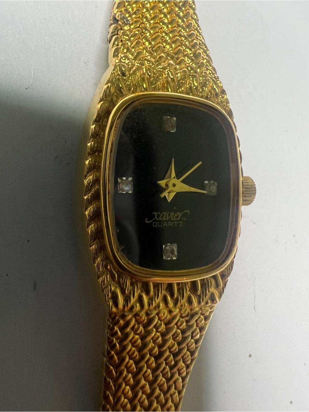 Xavier Gold-Tone Diamond Women watch
